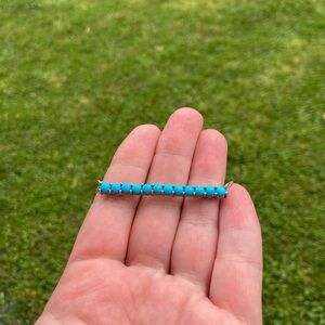 NWT Gemporia sleeping beauty turquoise and 925 silver pendant necklace